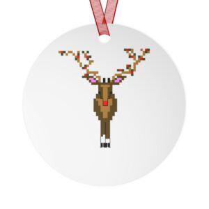 Reindeer Metal Ornament