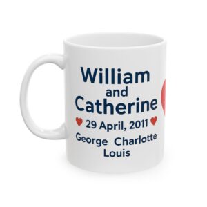 William & Catherine 15th Wedding Anniversary Mug
