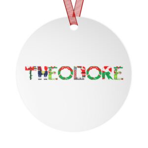 Theodore Double-Sided Metal Ornaments