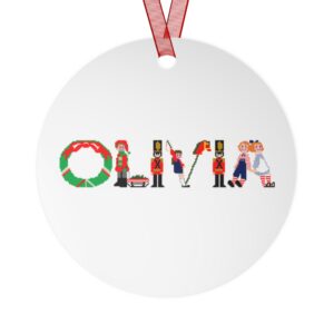 Olivia Double-Sided Metal Ornaments