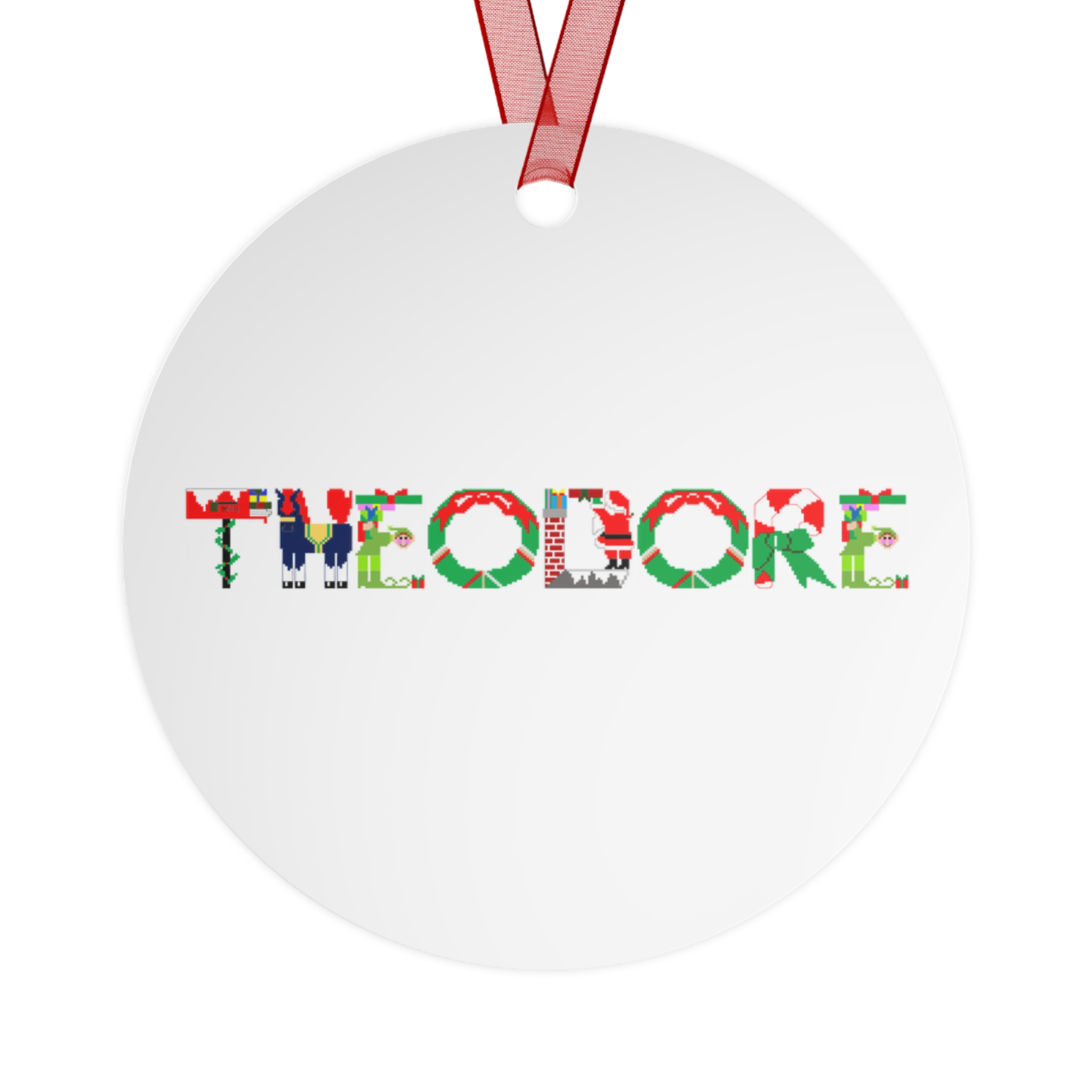 Theodore Double-Sided Metal Ornaments - Image 2