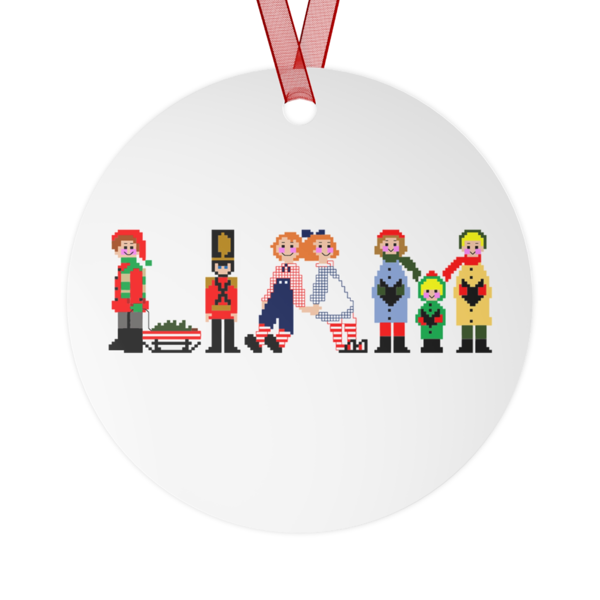 Liam Personalized Metal Ornament