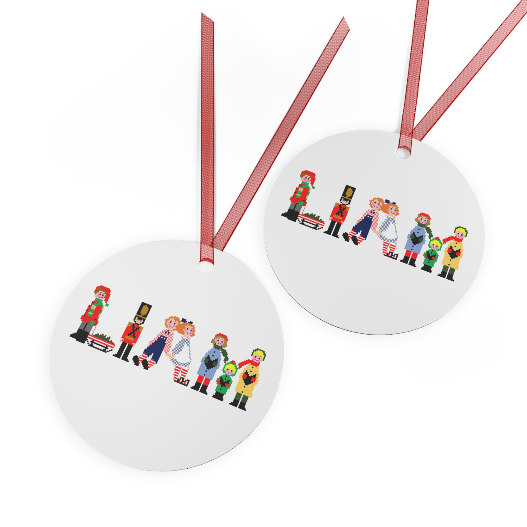 Liam Personalized Metal Ornament - Image 3