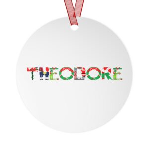 Theodore Personalized Metal Ornament