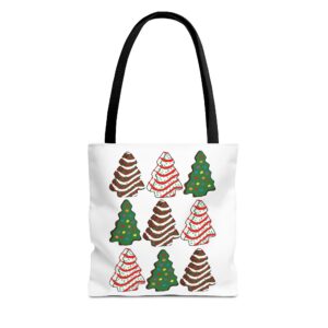 Christmas Tree Pattern Tote Bag