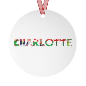 Charlotte Personalized Metal Ornament