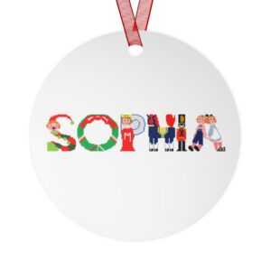 Sophia Personalized Metal Ornament