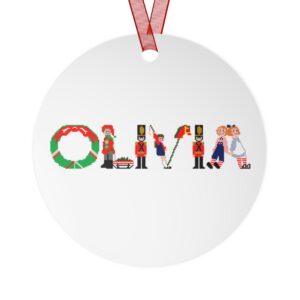 Olivia Personalized Metal Ornament