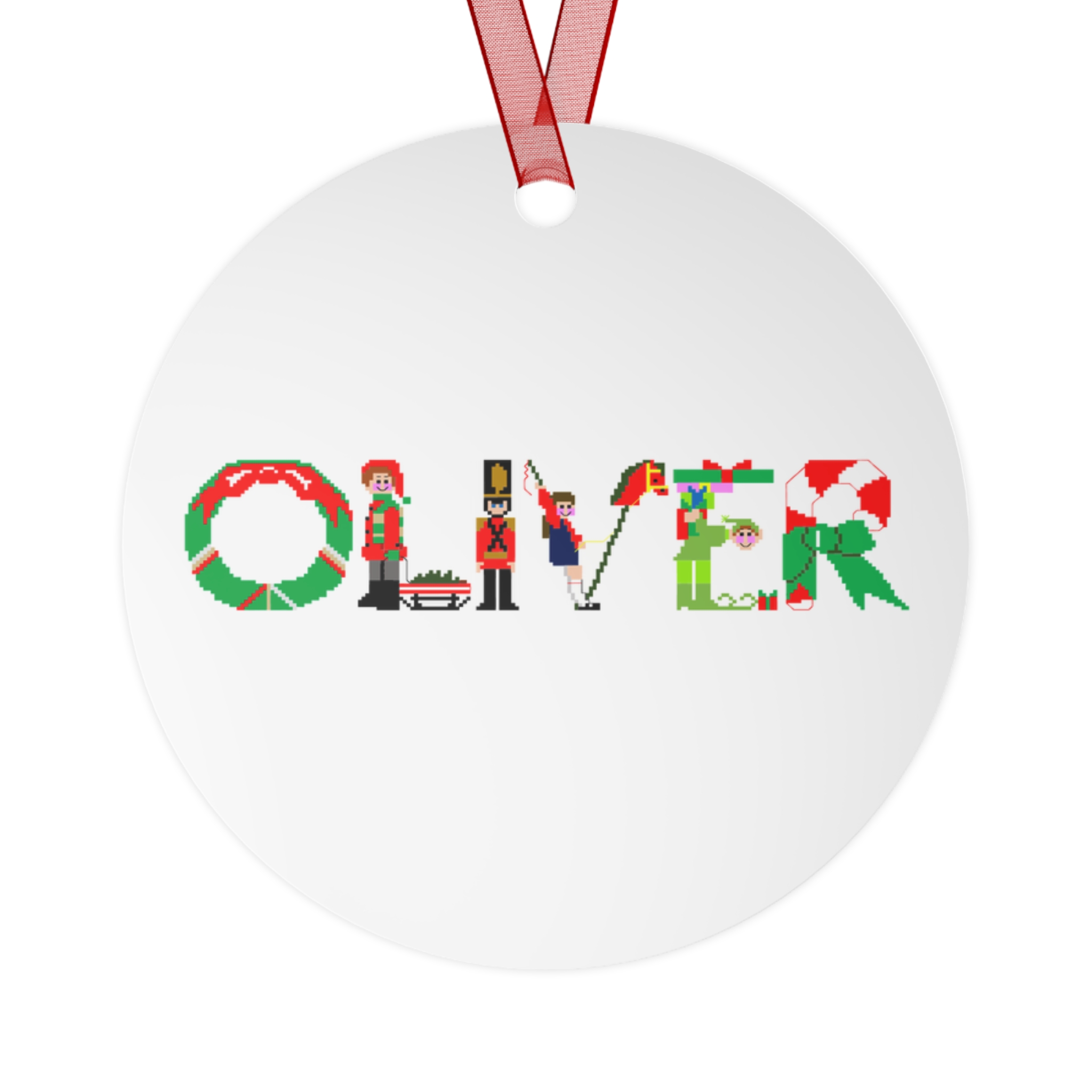 Oliver Personalized Metal Ornament