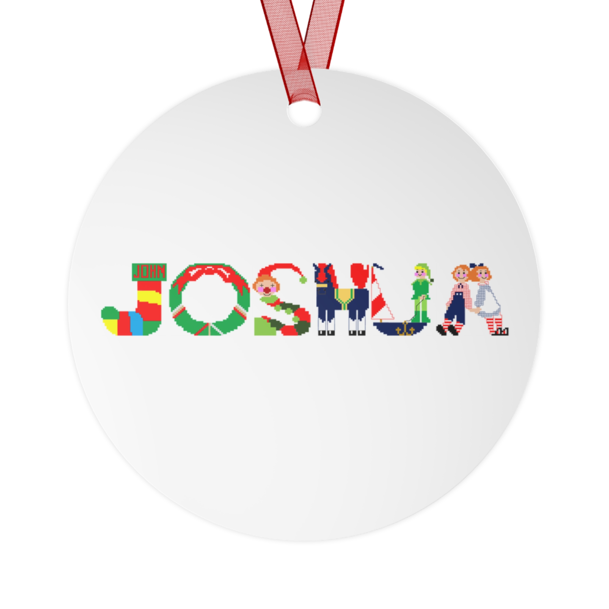 Joshua Personalized Metal Ornament