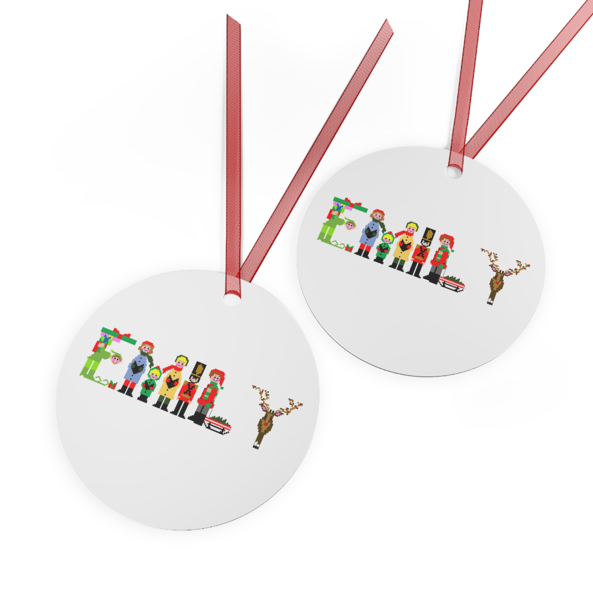Emily Personalized Metal Ornament - Image 2