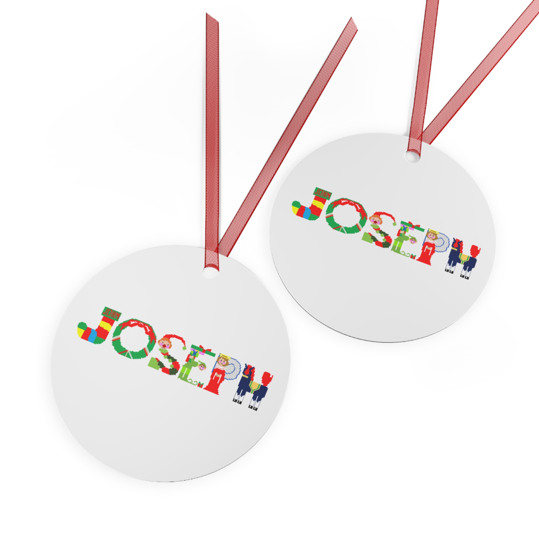 Joseph Personalized Metal Ornament - Image 3