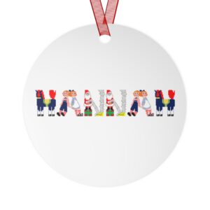 Hannah Personalized Metal Ornament