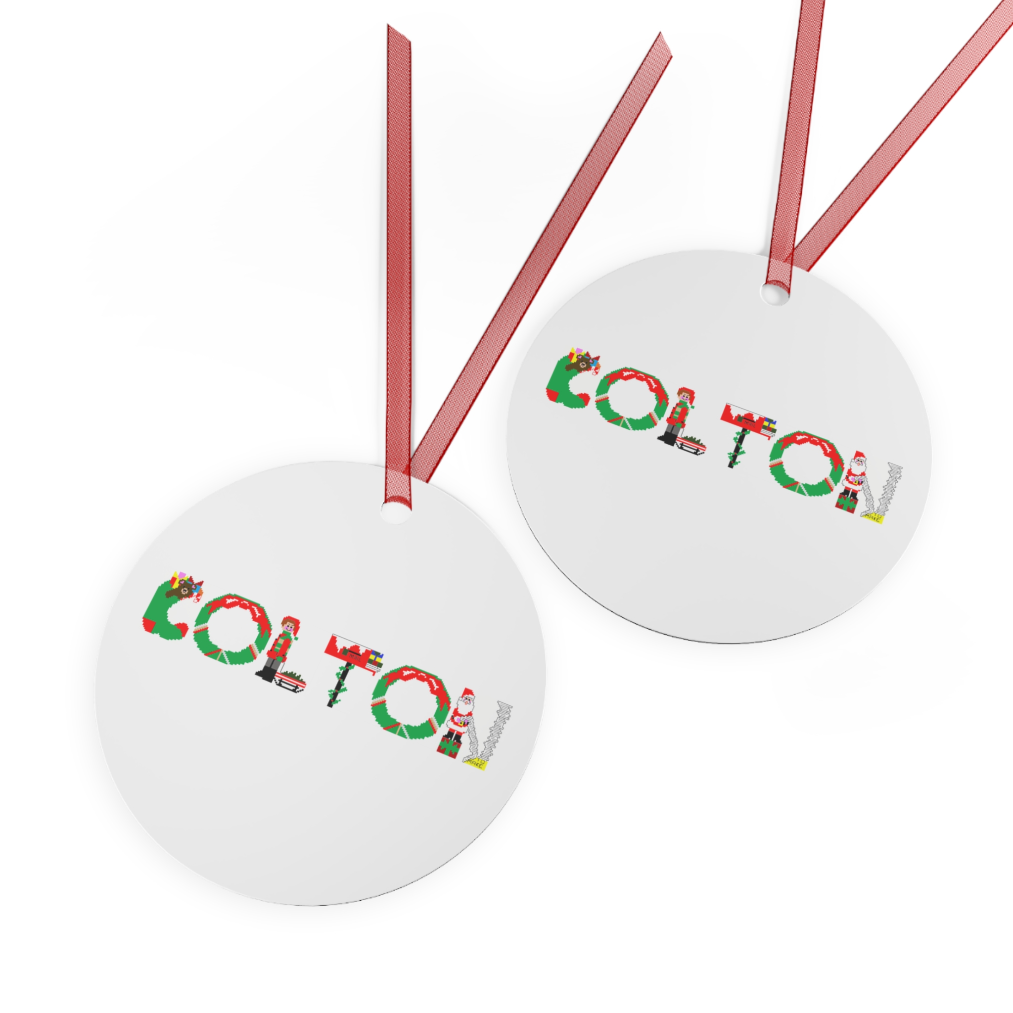 Colton Personalized Metal Ornament - Image 2