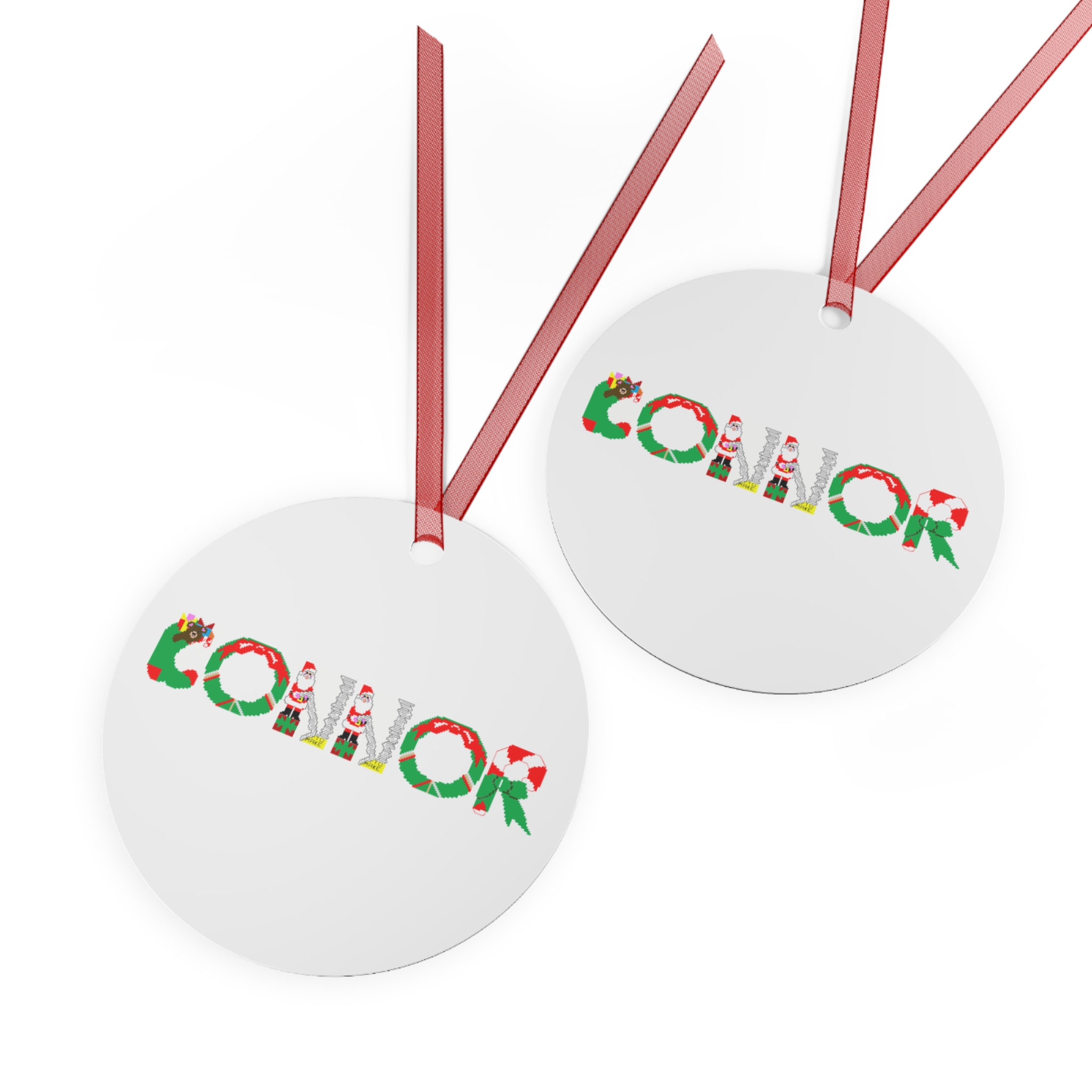 Connor Personalized Metal Ornament - Image 2