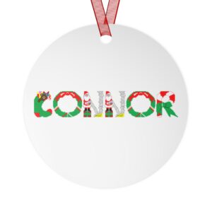 Connor Personalized Metal Ornament