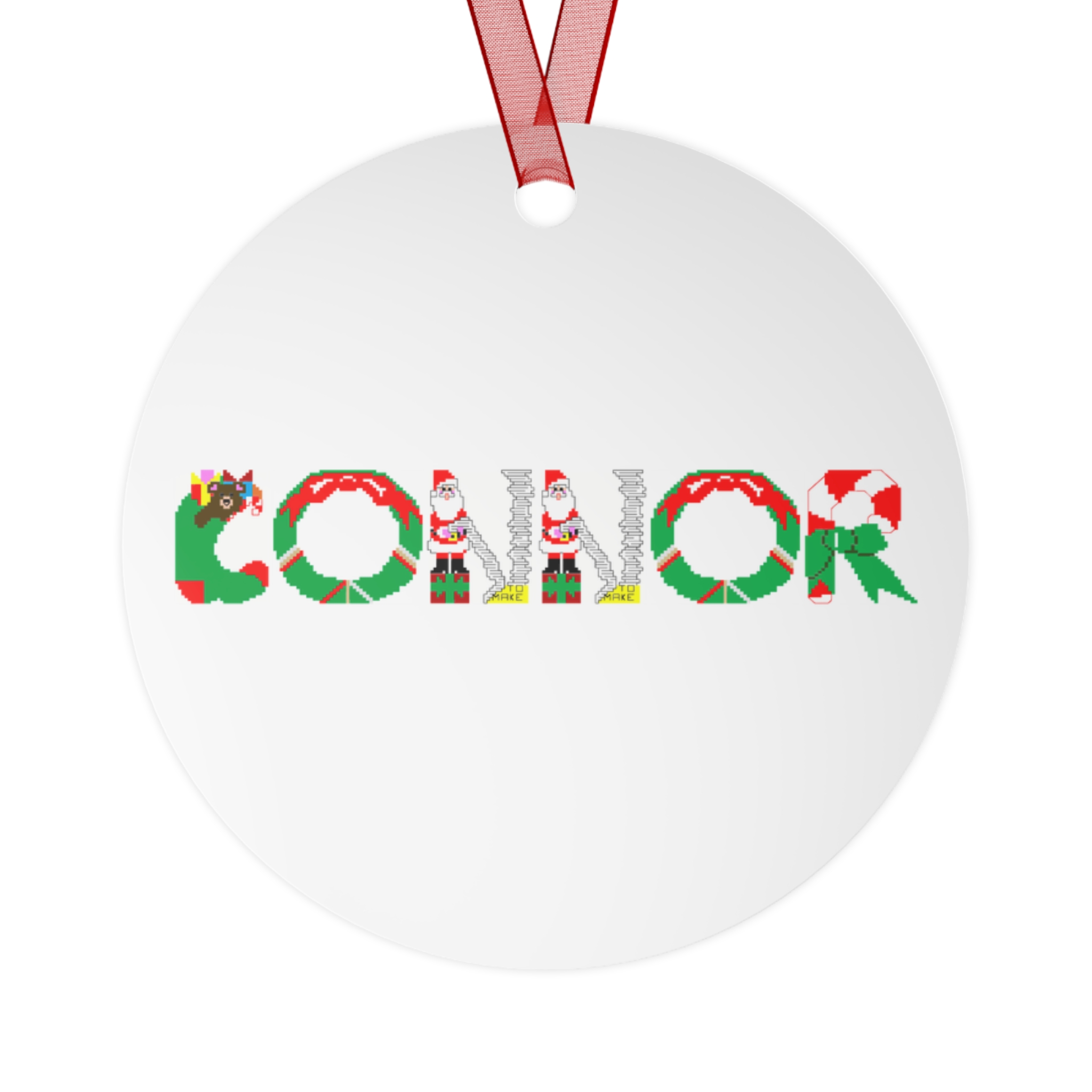 Connor Personalized Metal Ornament
