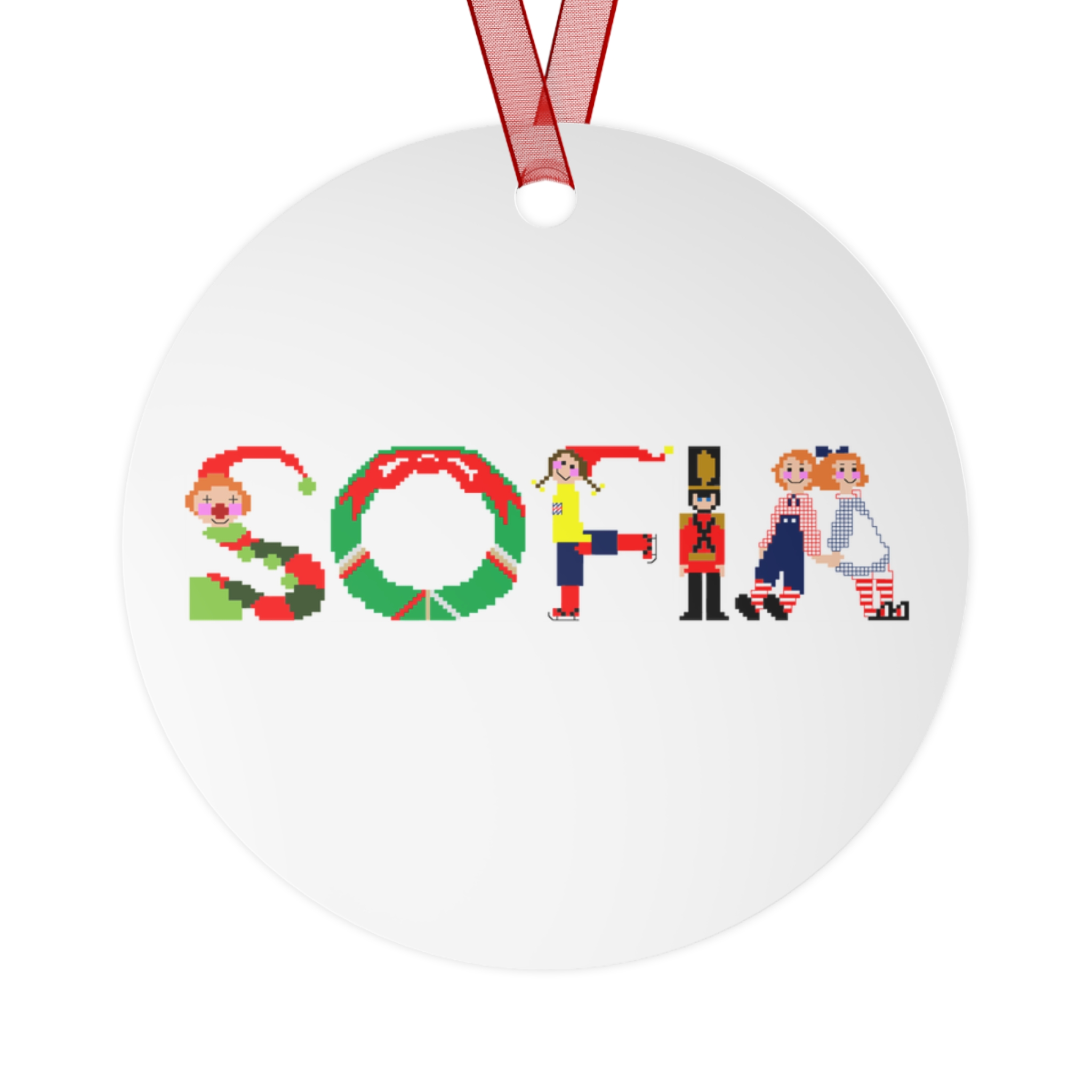 Sofia Personalized Metal Ornament