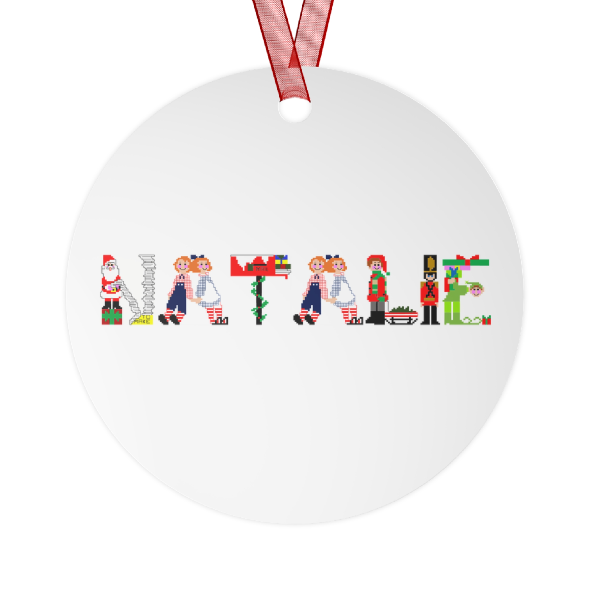 Natalie Personalized Metal Ornament