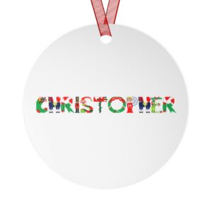 Christopher Personalized Metal Ornament