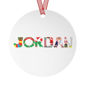 Jordan Personalized Metal Ornament