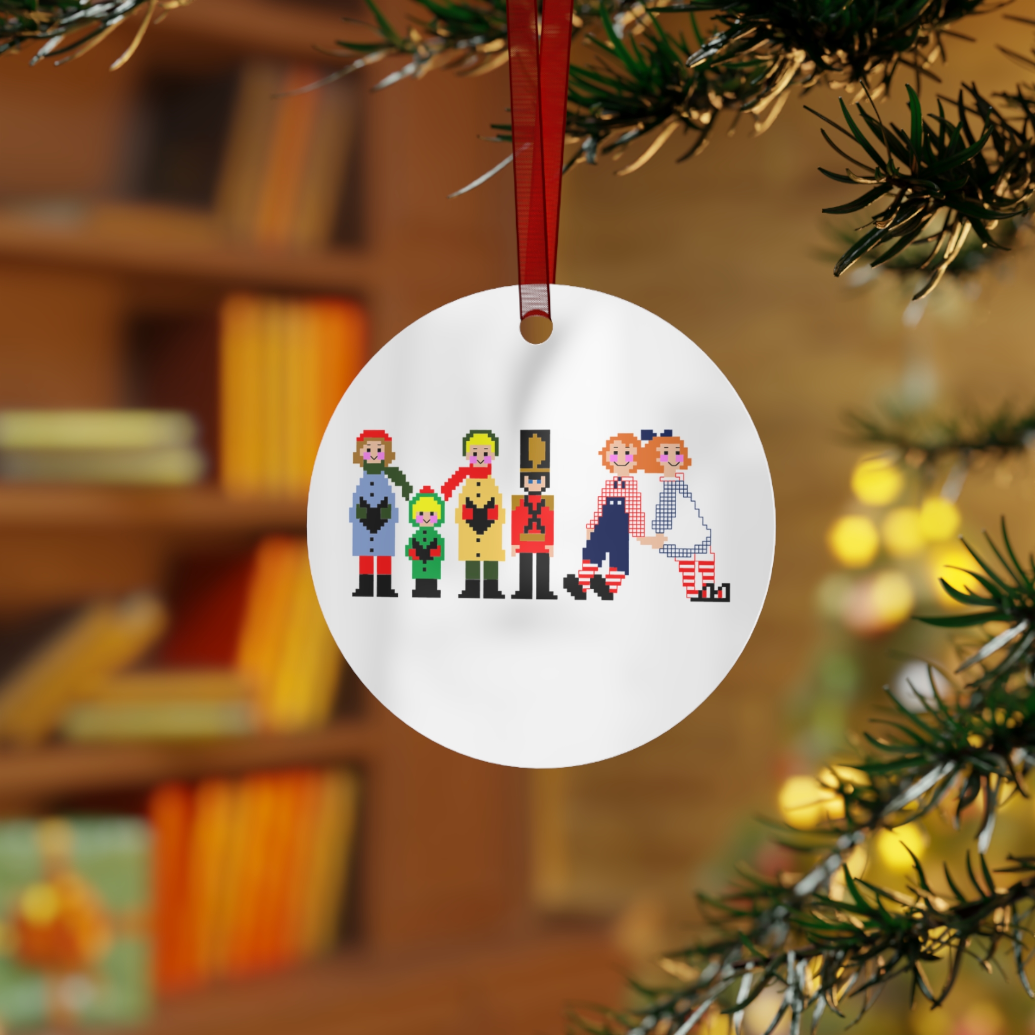 Mia Personalized Metal Ornament - Image 3