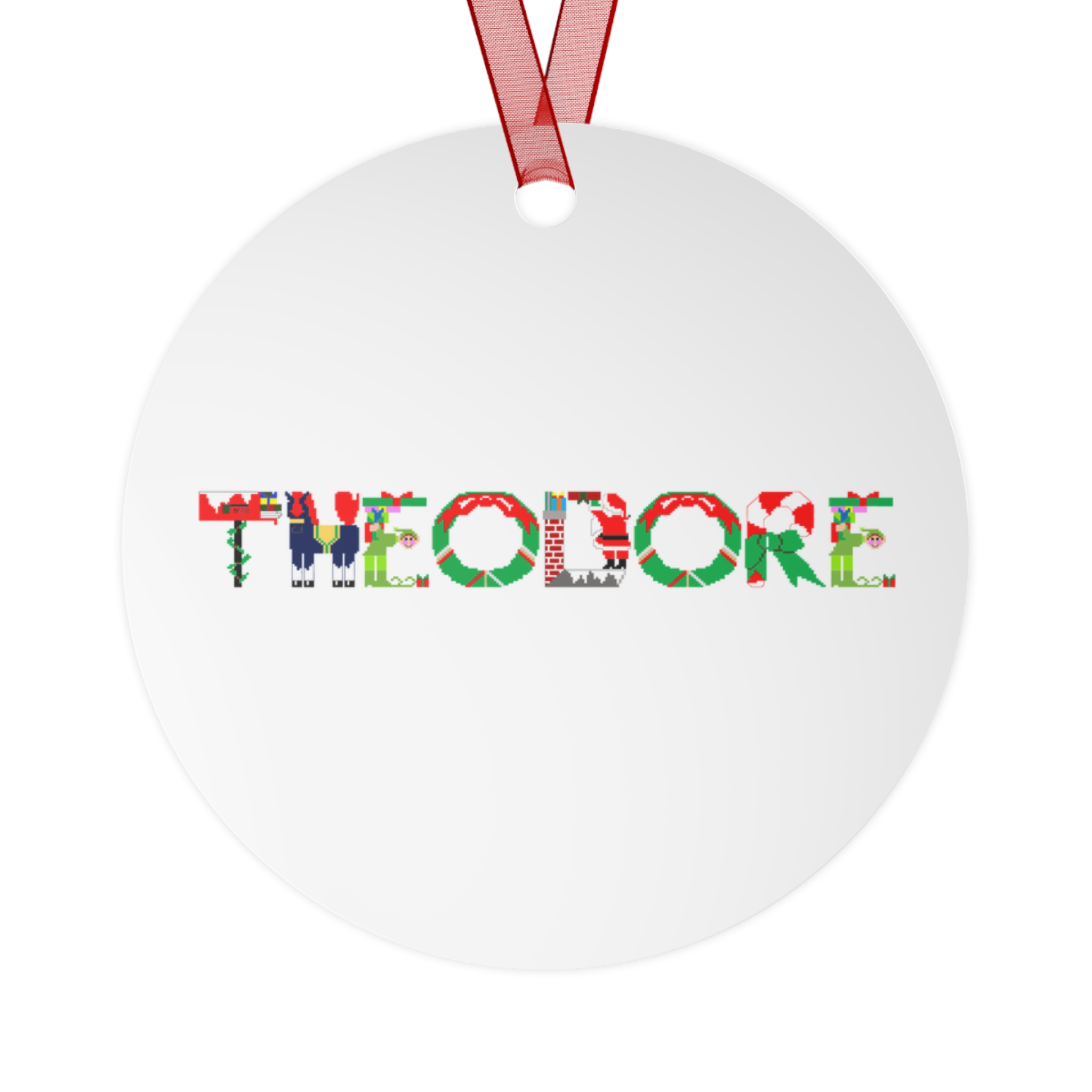 Theodore Personalized Metal Ornament