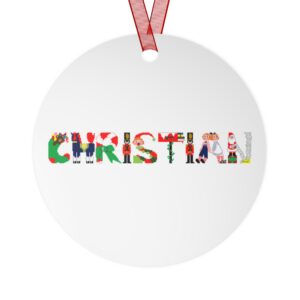 Christian Personalized Metal Ornament