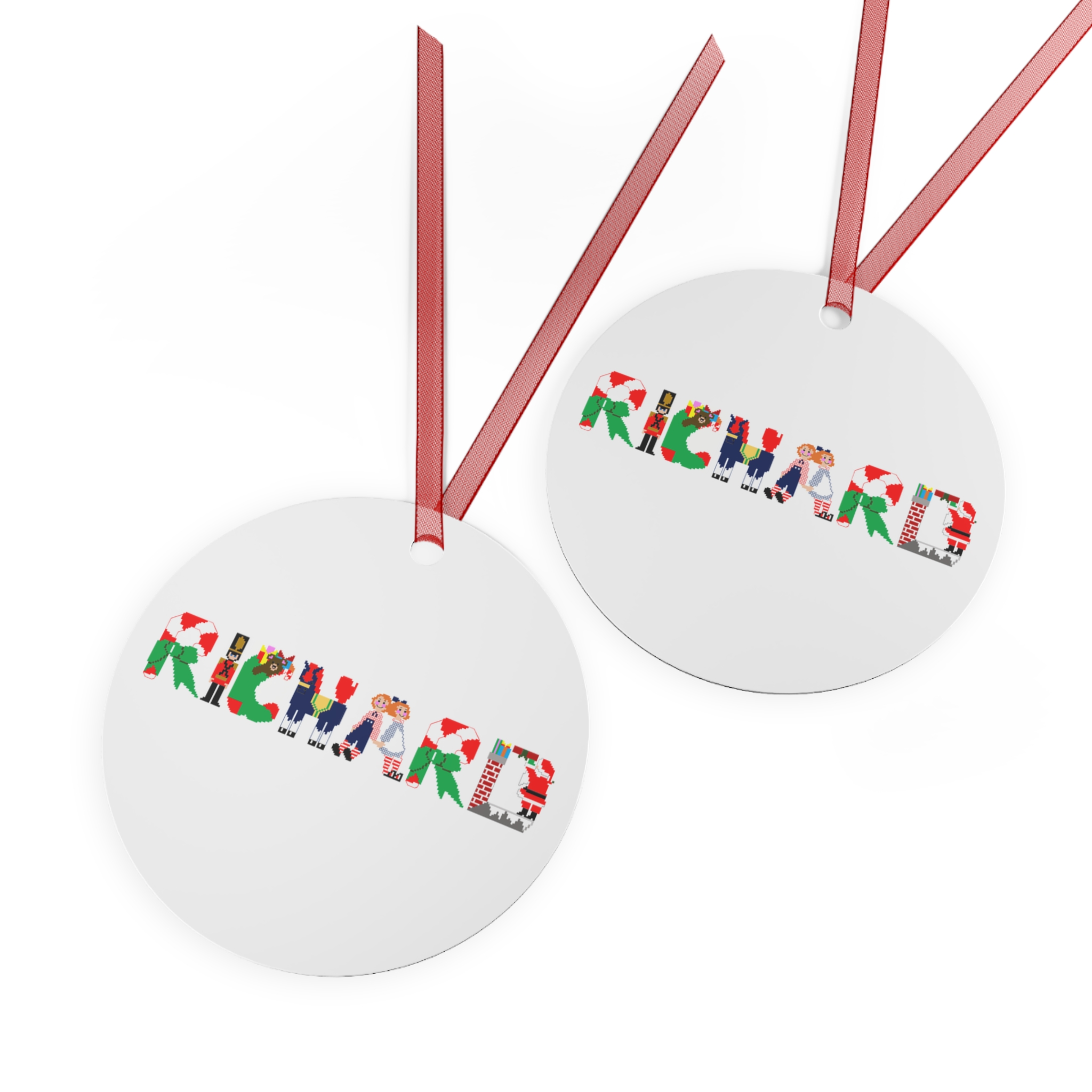 Richard Personalized Metal Ornament - Image 2