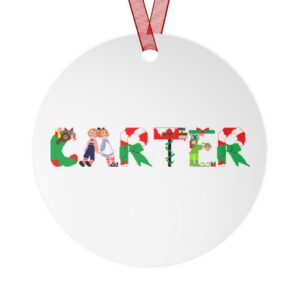 Carter Personalized Metal Ornament