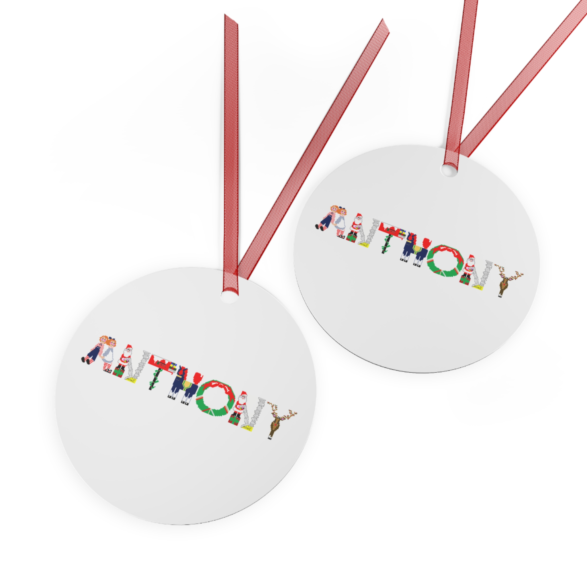 Anthony Personalized Metal Ornament - Image 2