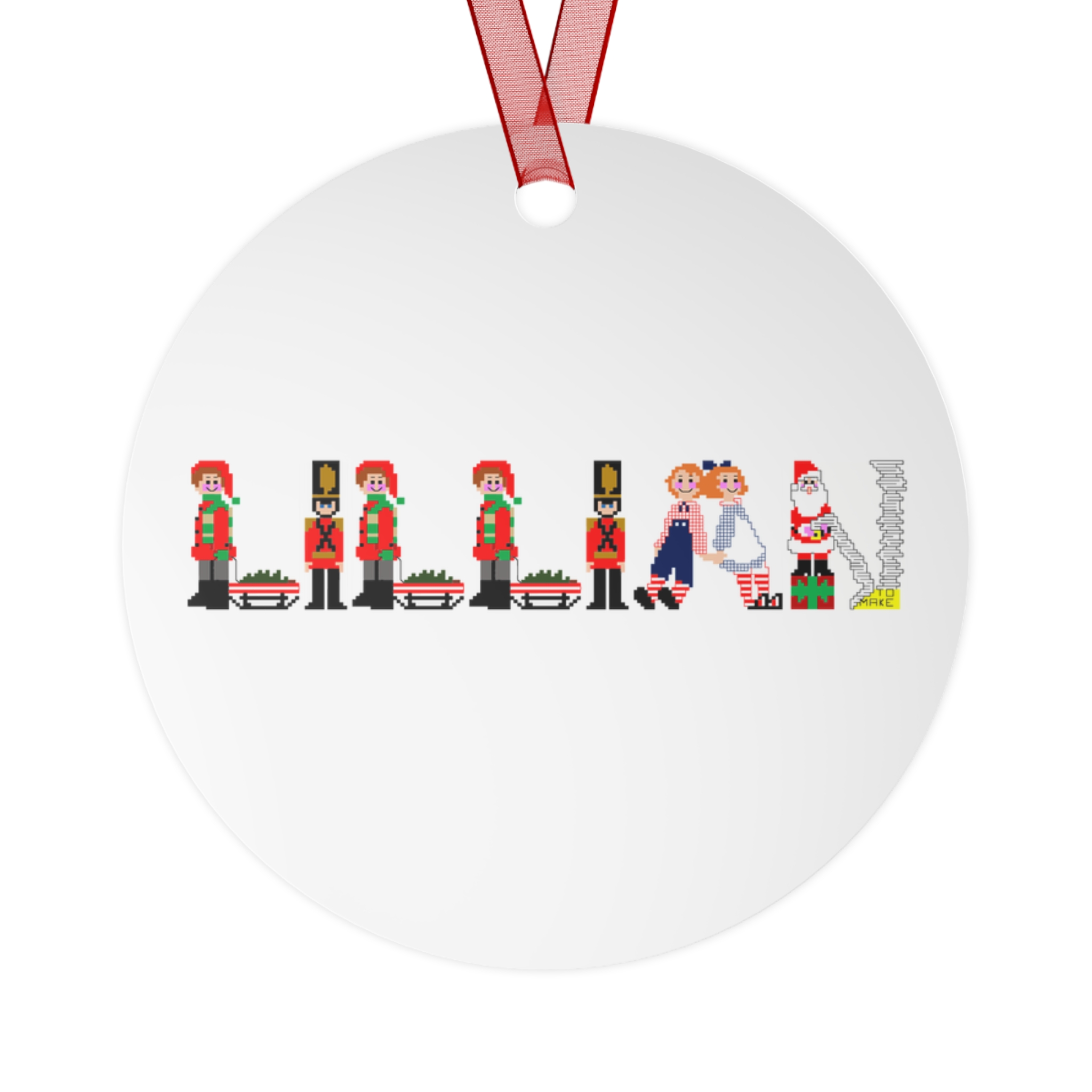 Lillian Personalized Metal Ornament