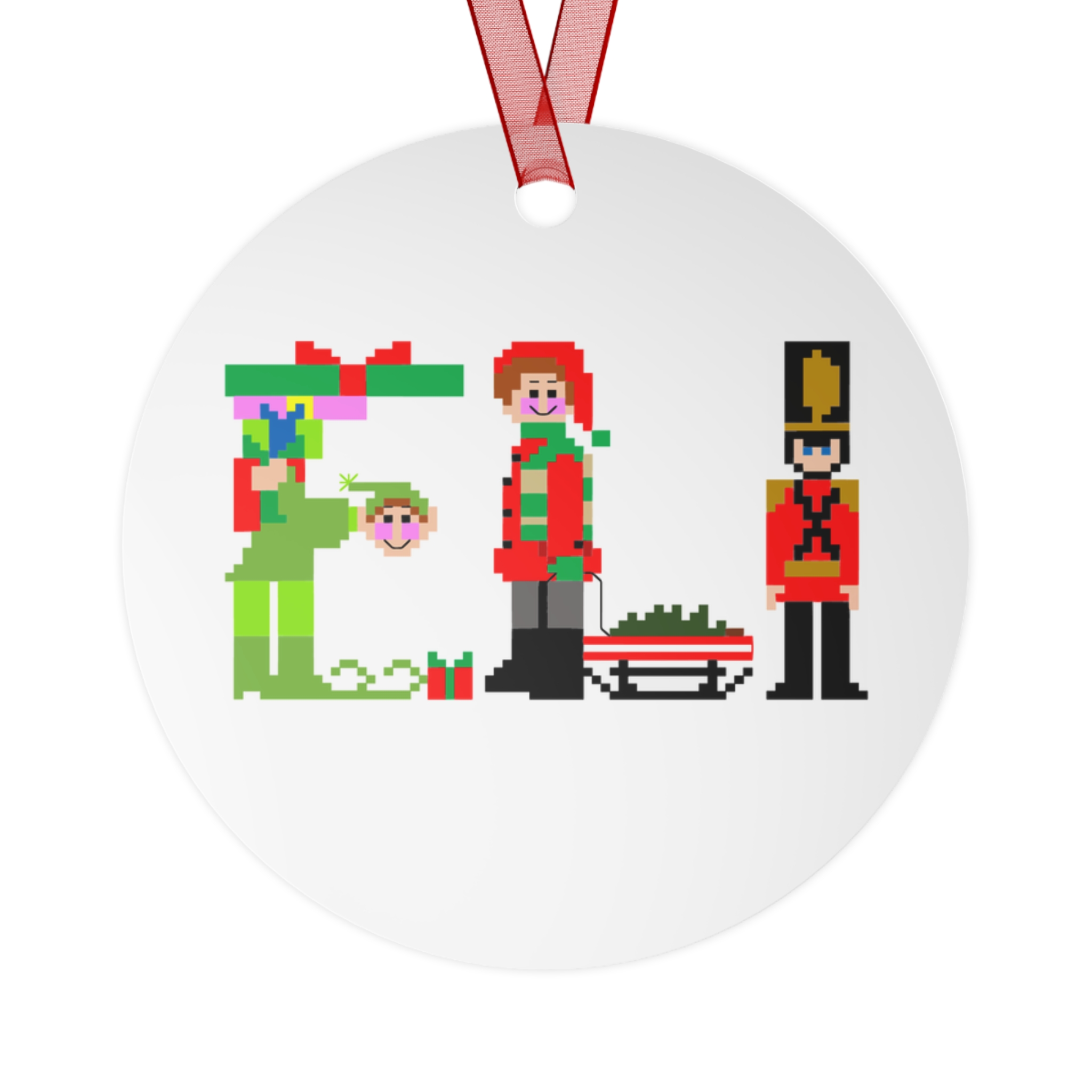 Eli Personalized Metal Ornament