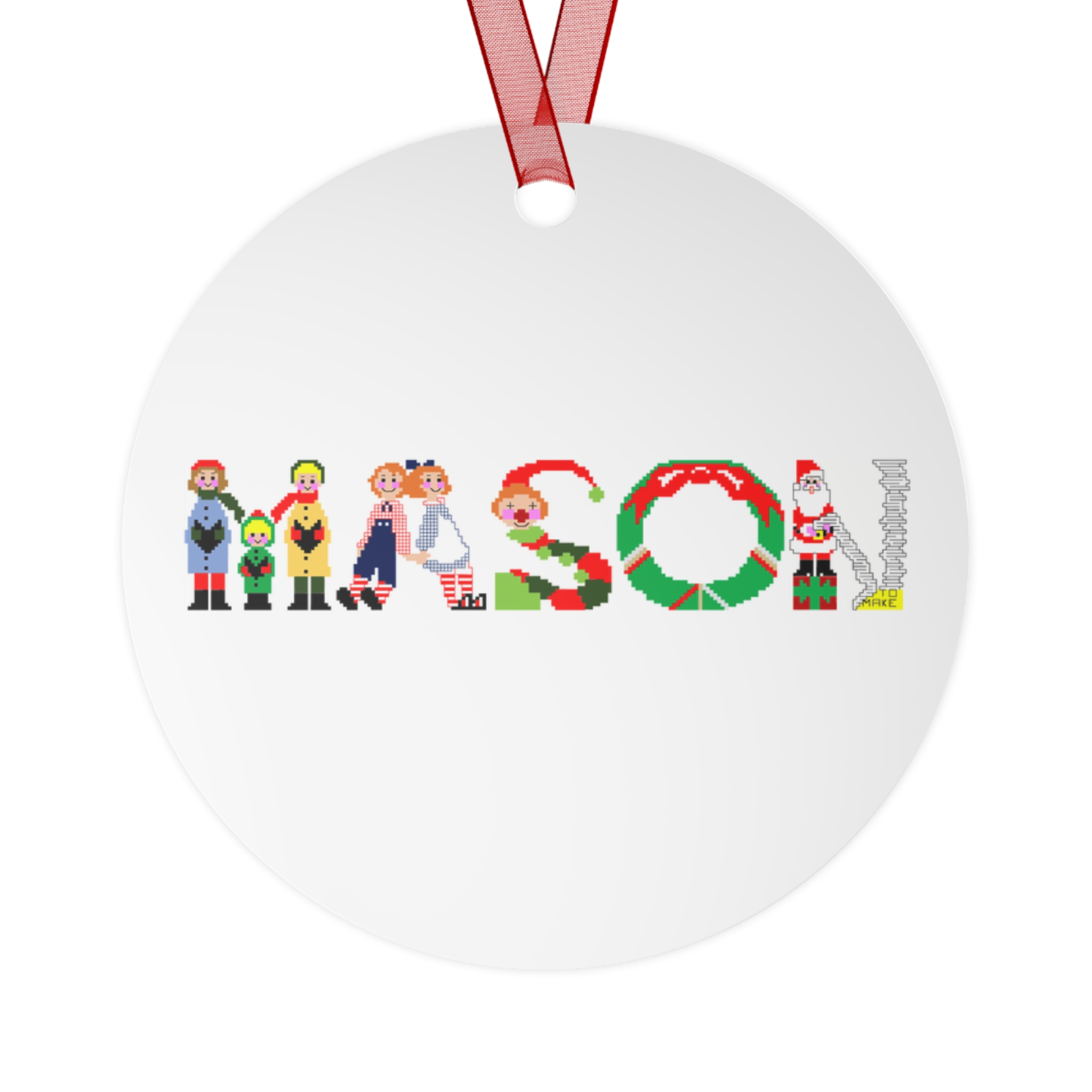 Mason Personalized Metal Ornament