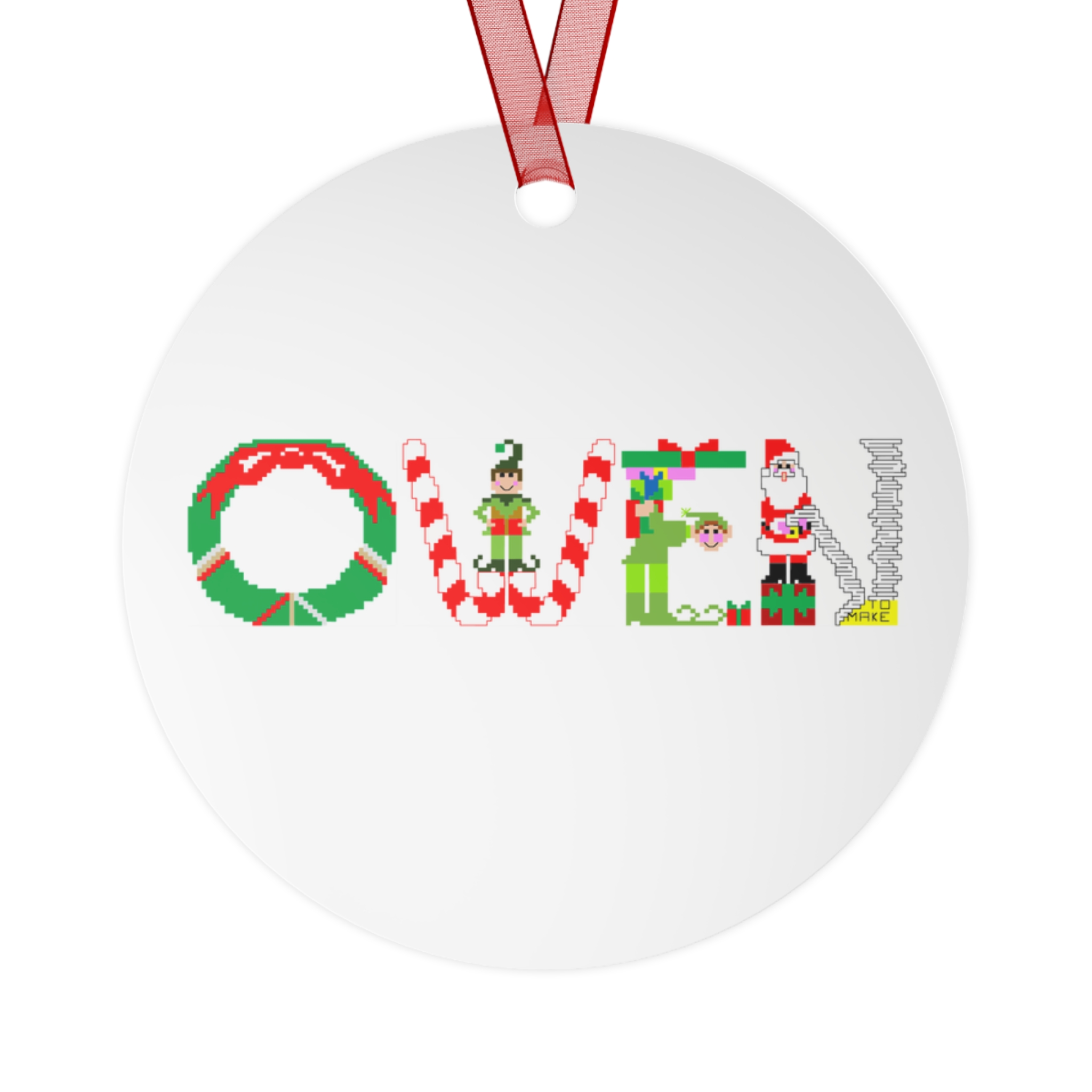 Owen Personalized Metal Ornament