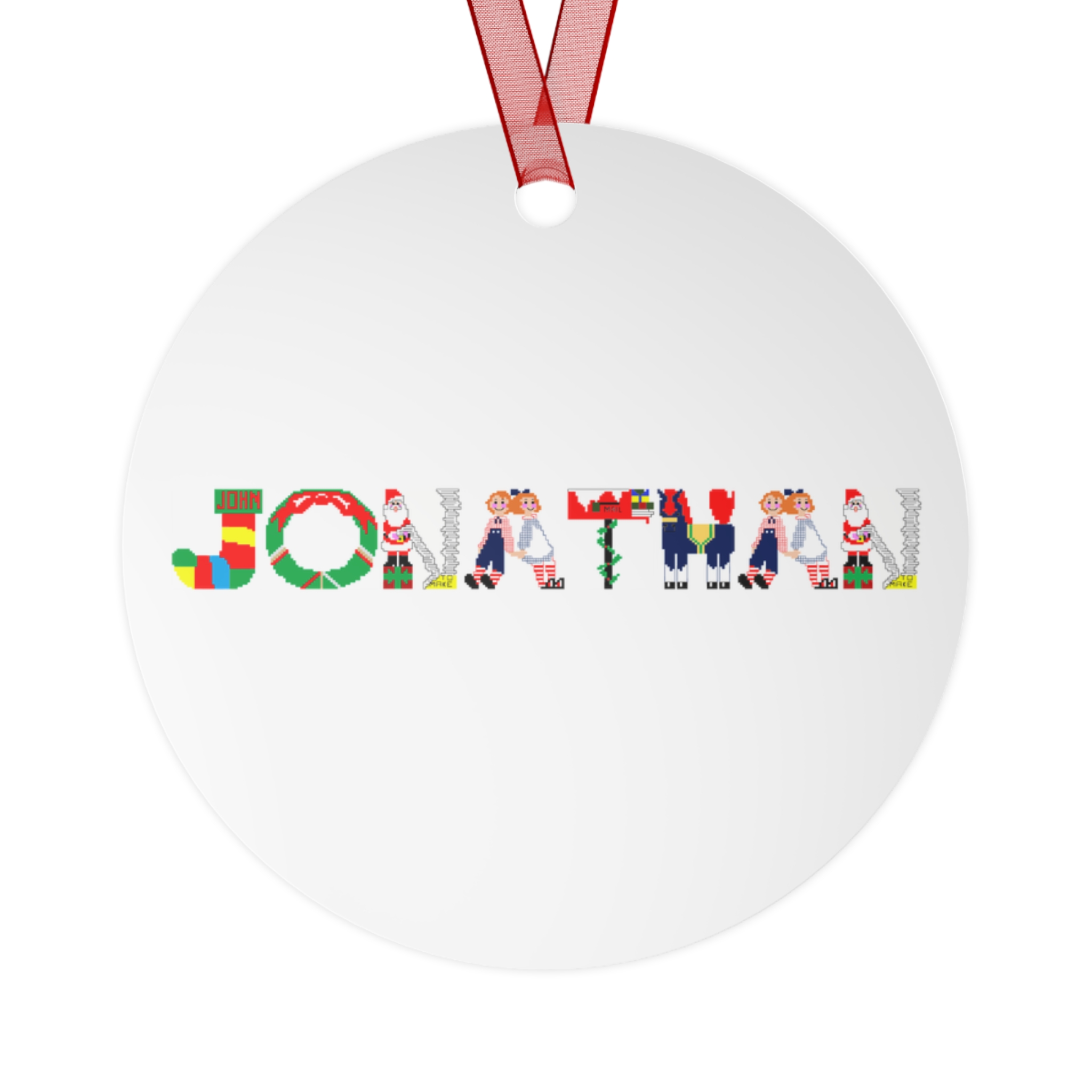 Jonathan Personalized Metal Ornament