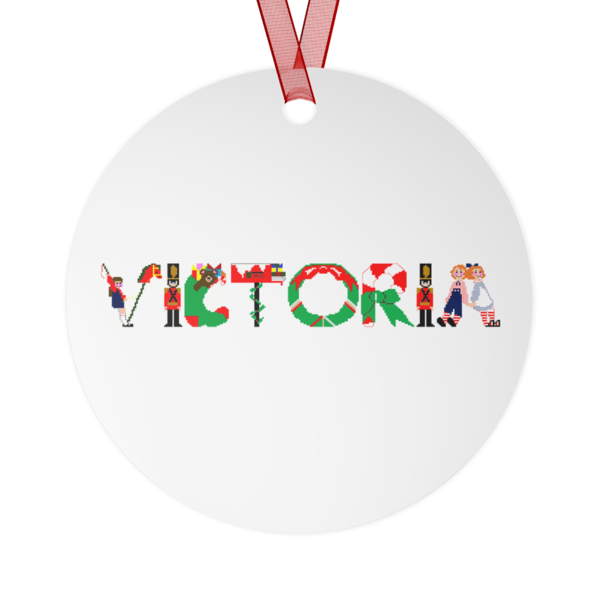 Victoria Personalized Metal Ornament