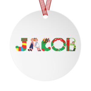 Jacob Personalized Metal Ornament