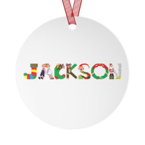 Jackson Personalized Metal Ornament