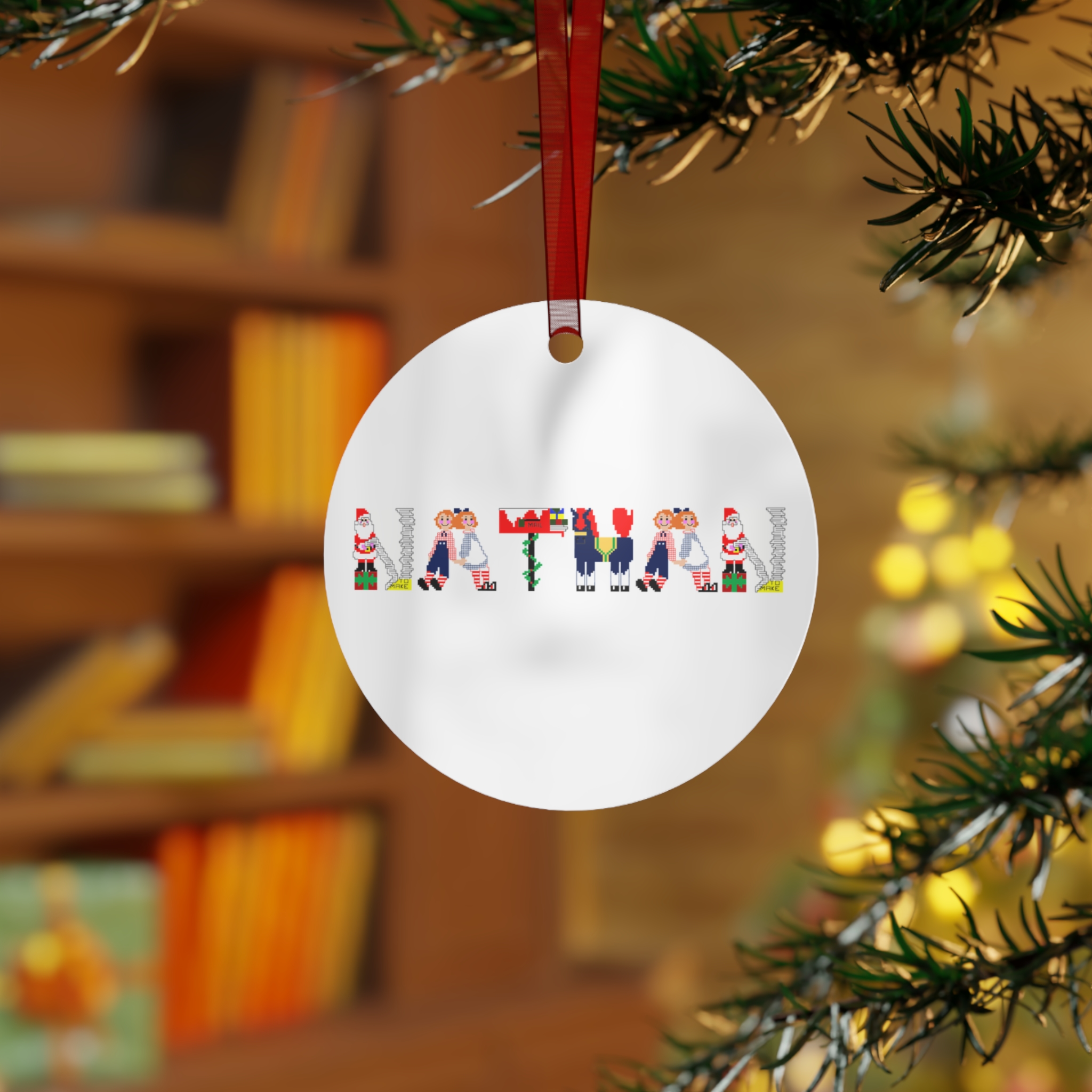 Nathan Personalized Metal Ornament - Image 3