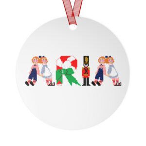 Aria Personalized Metal Ornament