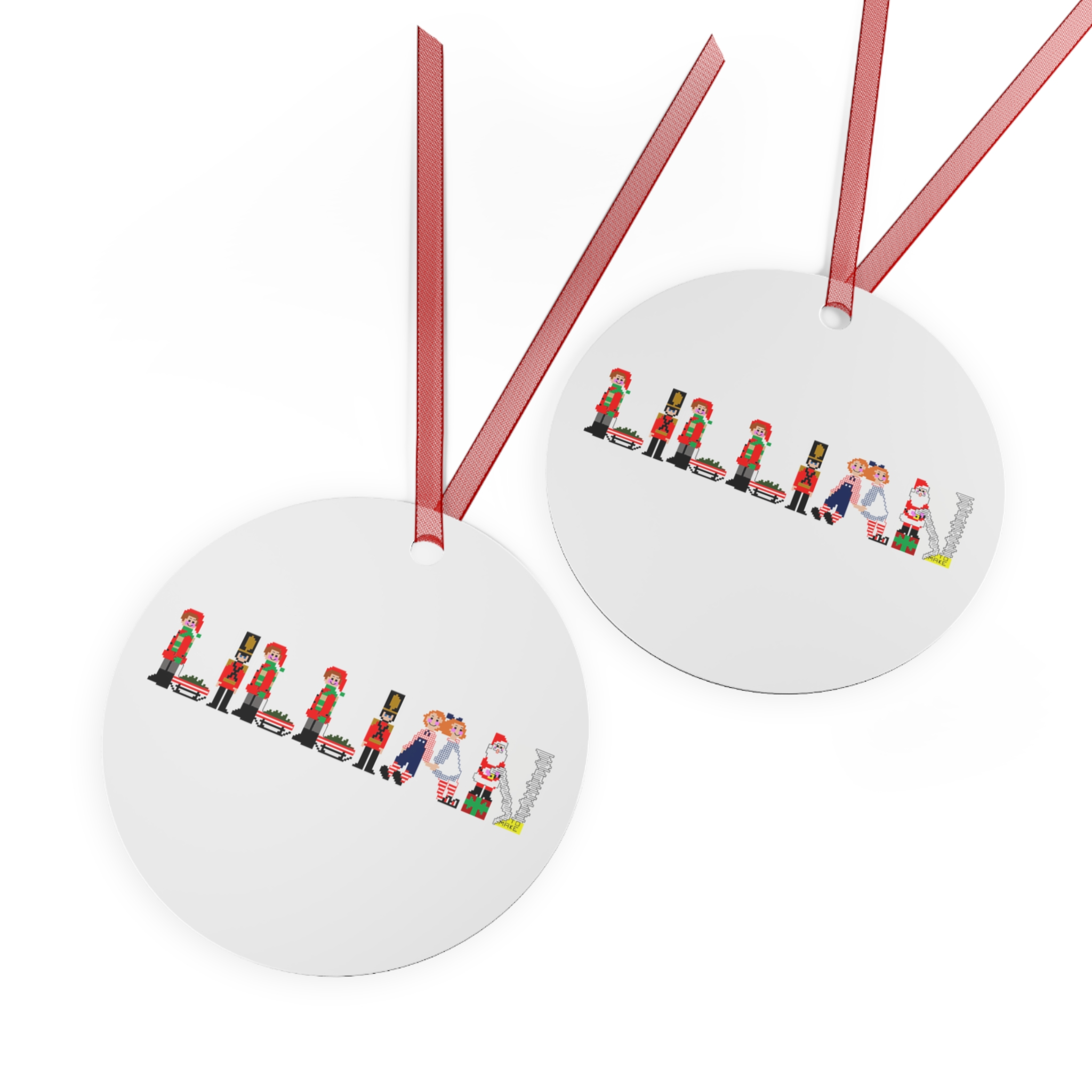 Lillian Personalized Metal Ornament - Image 2