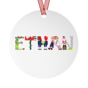 Ethan Personalized Metal Ornament