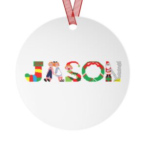 Jason Personalized Metal Ornament