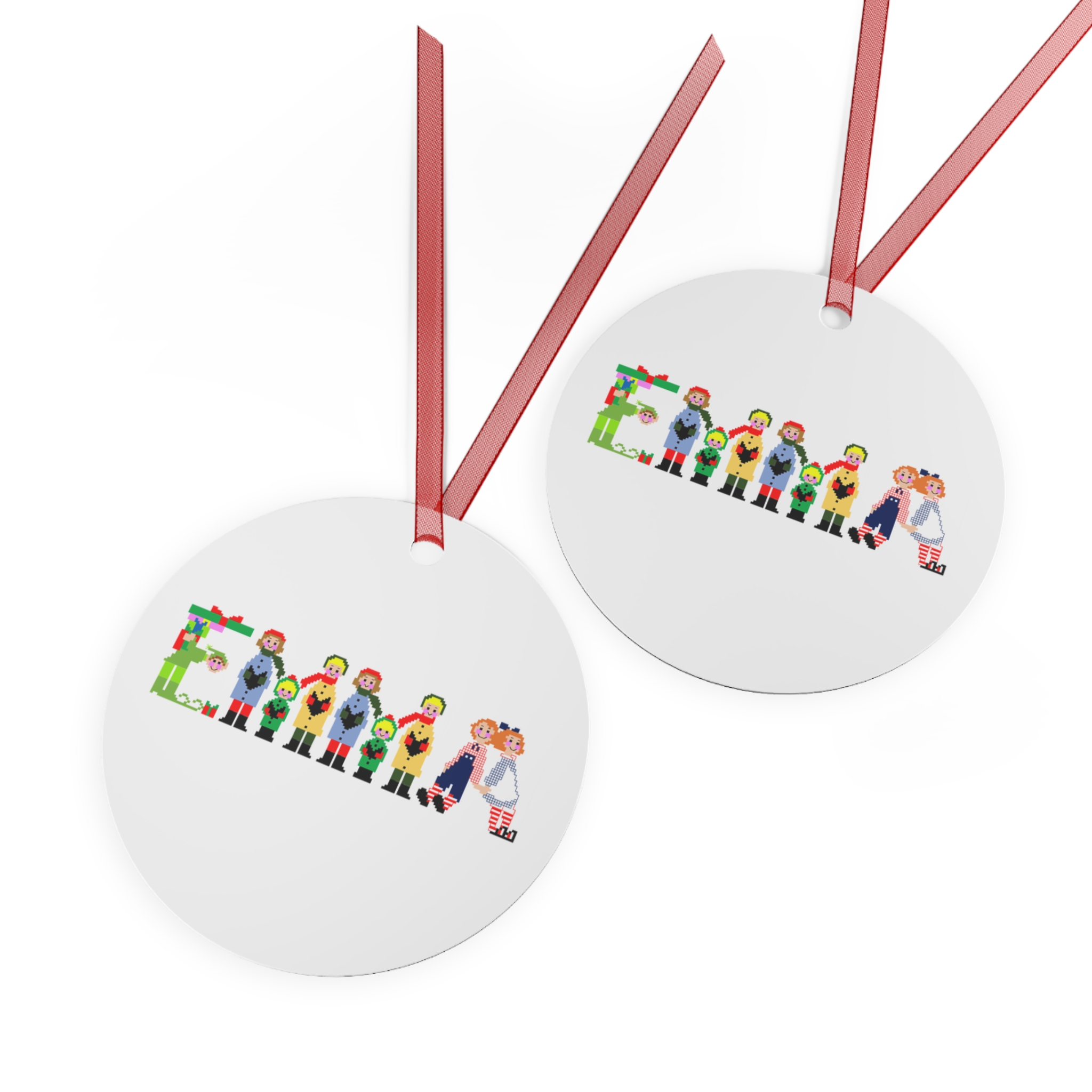 Emma Personalized Metal Ornament - Image 3