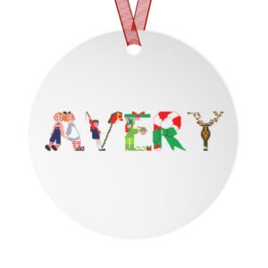 Avery Personalized Metal Ornament