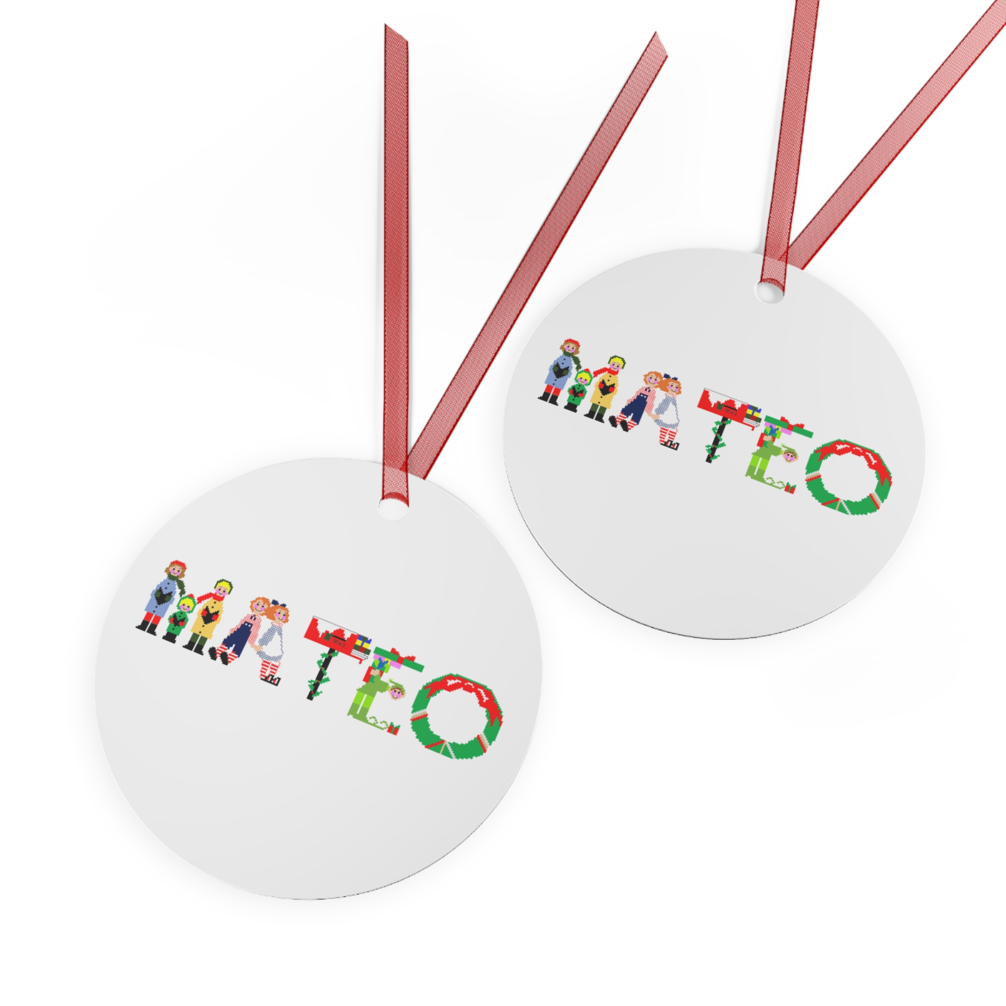 Mateo Personalized Metal Ornament - Image 2