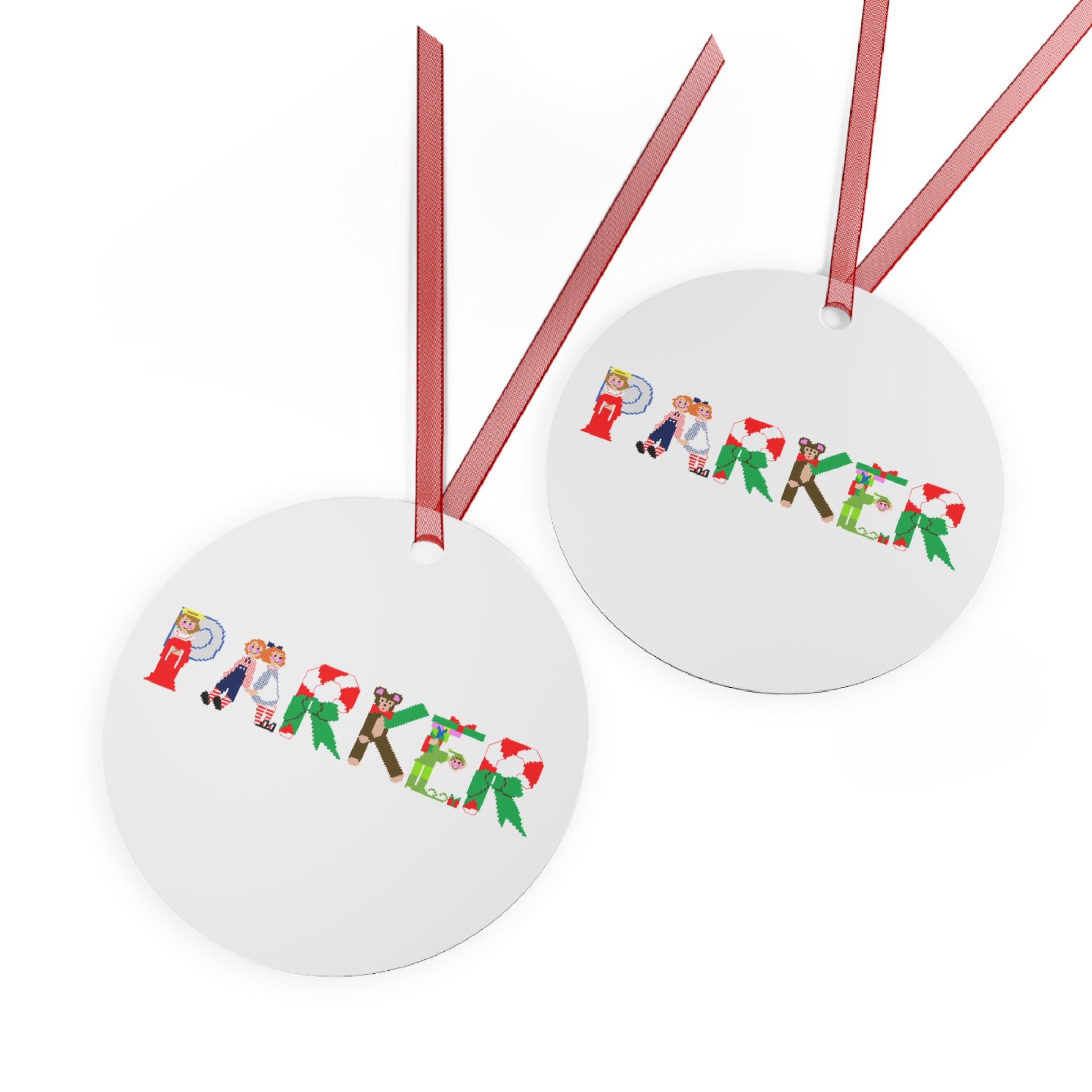 Parker Personalized Metal Ornament - Image 2