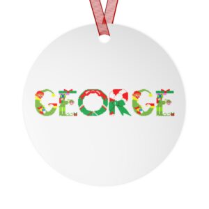 George Personalized Metal Ornament