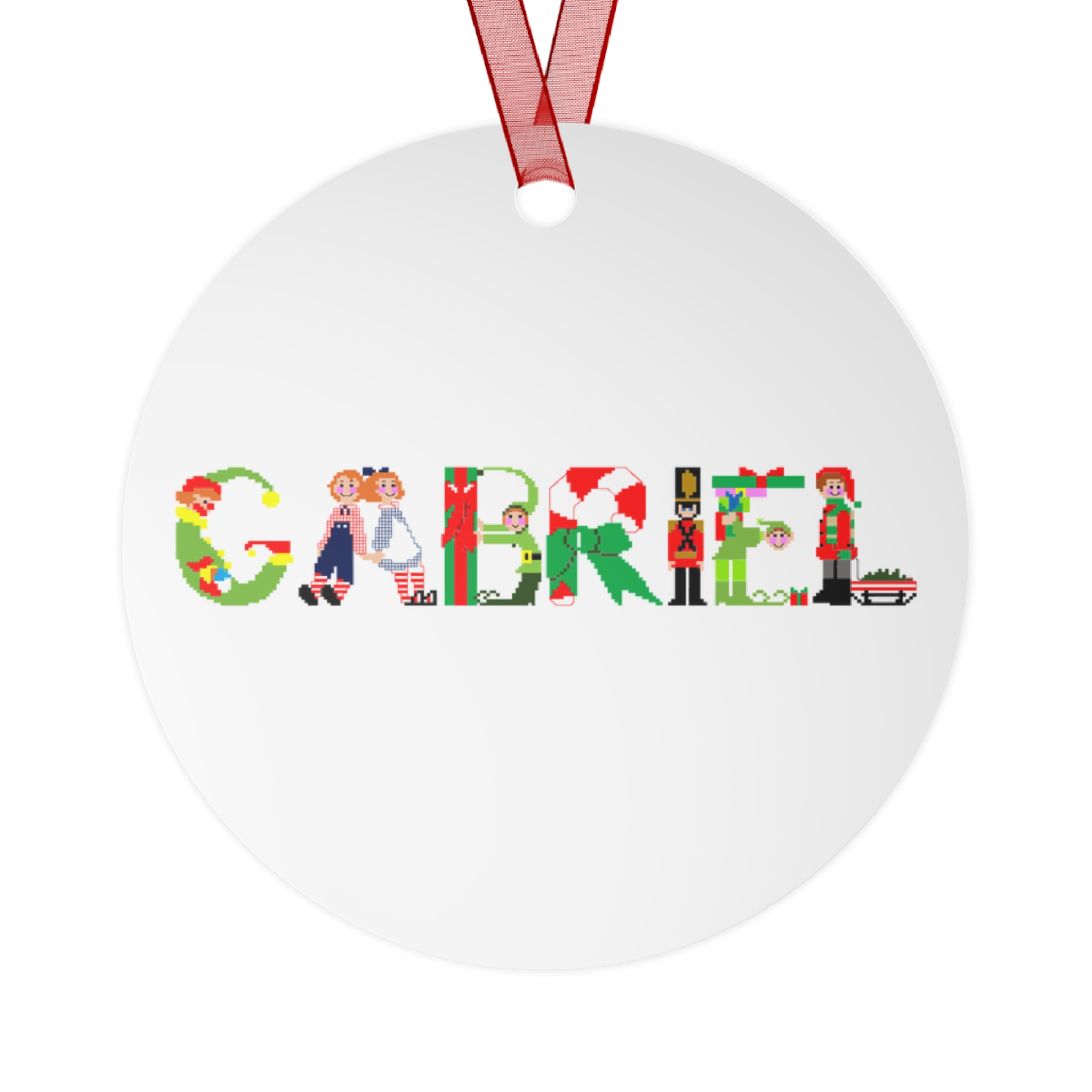 Gabriel Personalized Metal Ornament